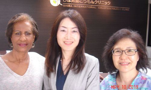 Smiling patients at the clinic